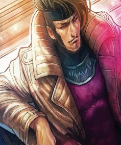 Gambit With Card paint by numbers