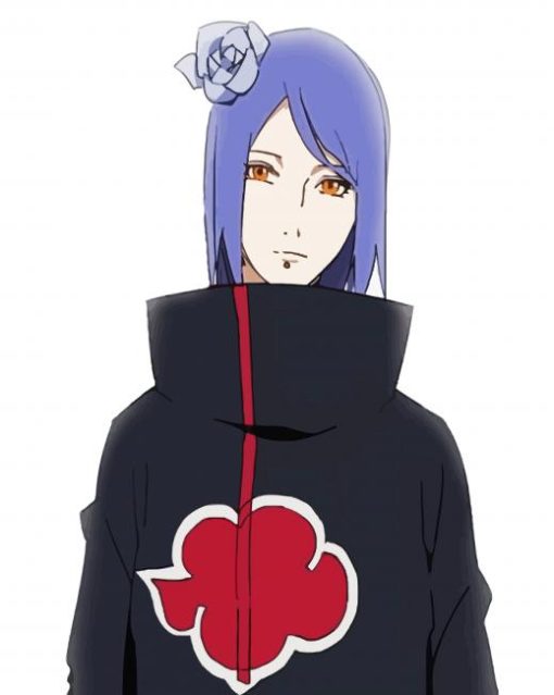 Aesthetic Konan Character paint by numbers