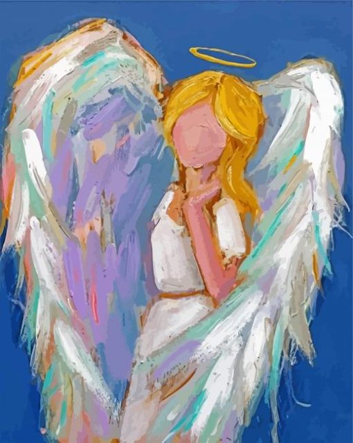 Aesthetic Abstract Guardian Angel paint by numbers