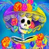 Aesthetic skull Art paint by numbers