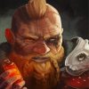 Warrior Dwarf paint by numbers