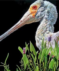 Aesthetic White Ibis paint by numbers