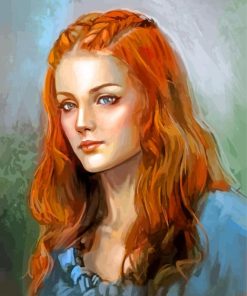 Gorgeous Ginger Woman paint by numbers