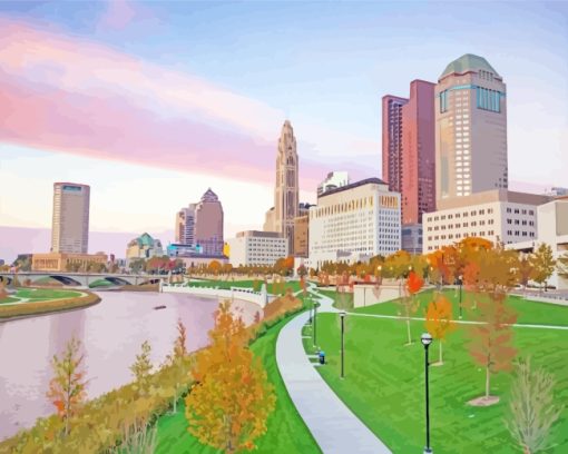 Bicentennial Park Ohio paint by numbers