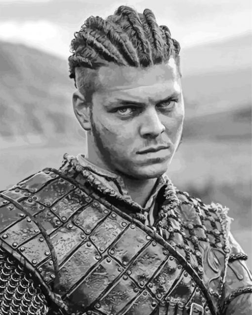 Black And White Ivar Ragnarsson paint by numbers
