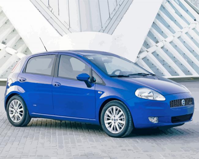 Fiat Grande Punto paint by numbers