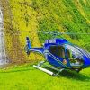 Blue Private Helicopter paint by numbers