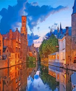 Brugge Belgium paint by numbers