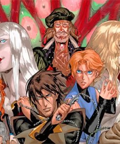Castlevania Characters paint by numbers