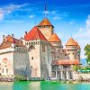 Chillon Castle Geneva paint by numbers