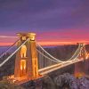 Clifton Suspension Bridge At Sunset paint by numbers