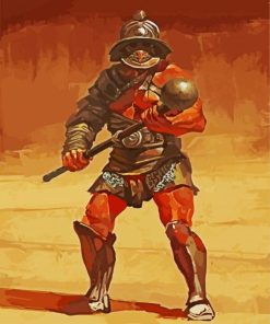 Cool Gladiator Man paint by numbers