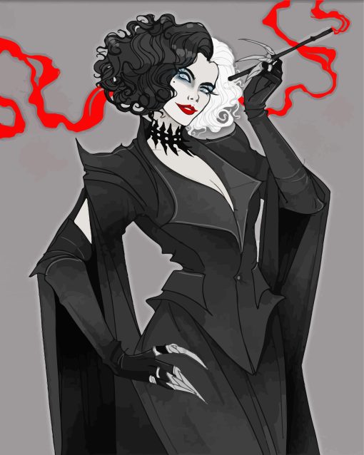Cruella De Vil Character paint by numbers