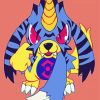 Cute Gabumon Art paint by numbers