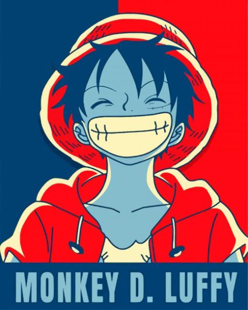 Monkey D Luffy paint by numbers