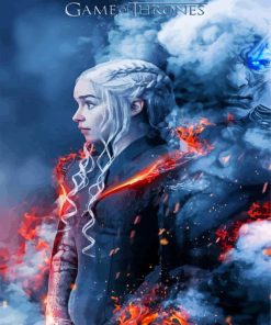 Daenerys Character Poster paint by numbers