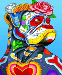 Day Of The Dead Mexican Dog paint by numbers