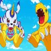 Agumon And Gabumon paint by numbers