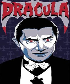 Dracula illustration paint by numbers