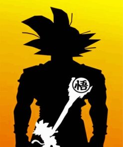 Dragonball Silhouette paint by numbers