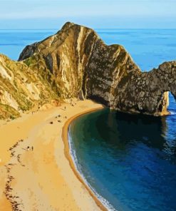 Seascape Durdle Door paint by numbers