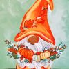 Fall Gnome Art paint by numbers