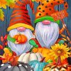 Fall Gnomes With Pumpkins paint by numbers