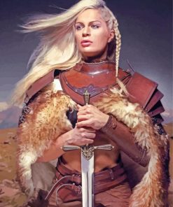 Female Viking paint by numbers