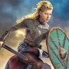 Female Viking Warrior paint by numbers