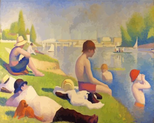 Bathers At Asnières paint by numbers