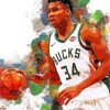 NBA Giannis Antetokounmpo paint by numbers