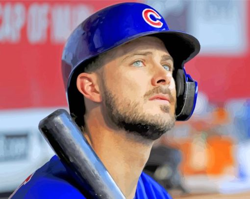 Handsome Kris Bryant Player paint by numbers