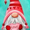 Gnome Sharing Love paint by numbers