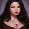 Gorgeous Vampire Woman paint by numbers
