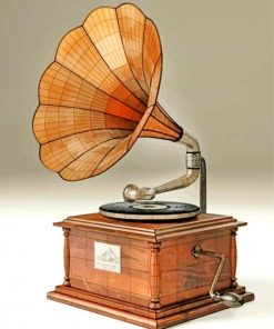 Musical Gramophone paint by numbers
