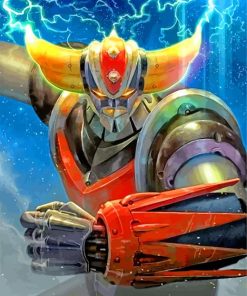 Grendizer Japanese Anime paint by number
