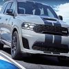 Grey Dodge Durango paint by numbers