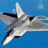 Grey F 22 Airplane paint by numbers