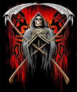 Grim Reaper And Scythes paint by numbers