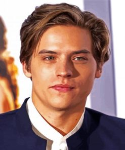 Handsome Dylan Sprouse paint by numbers
