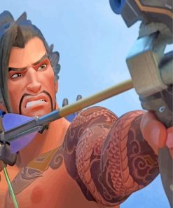 The Warrior Hanzo paint by numbers