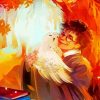 Happy Harry Potter And Hedwig Bird paint by numbers