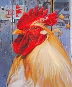 Hen Chicken Head paint by numbers