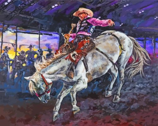 Houston Rodeo Art paint by numbers