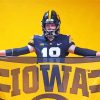 Iowa Hawkeyes Player And Flag paint by numbers
