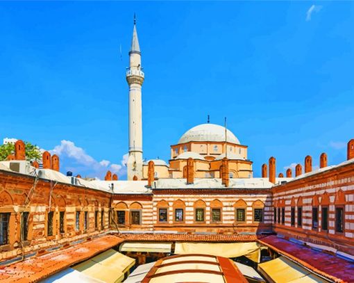 Izmik Hisar Mosque paint by numbers
