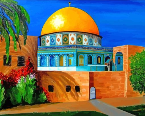 Al Aqsa Mosque Palestine paint by numbers