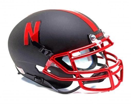 Nebraska Helmet paint by numbers