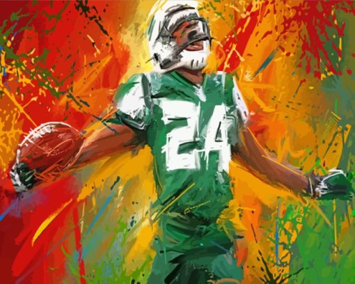 New York Jets Player Art paint by numbers