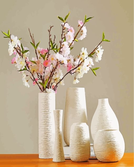 Pottery Vases Decoration paint by numbers